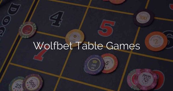 Wolfbet Table Games